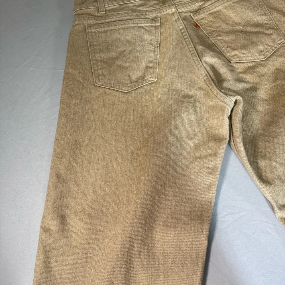 Vintage Levi’s‎ 550 Orange Tab USA Made Jeans 36x34 Fits 36x32 Beige 90s